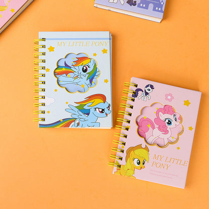 Premium Yushanghua 64K PP Top-Flip Coil Notebook with Random Flower Designs M.81