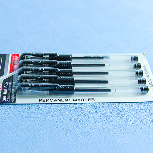 LC Blister - packed 5 - piece Set of Gel Pens (600 sets per carton) M.82