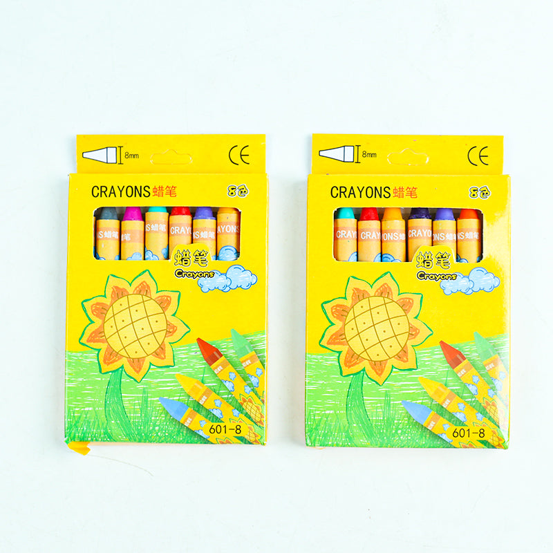 601 - 8 - color Wax Crayons M.82