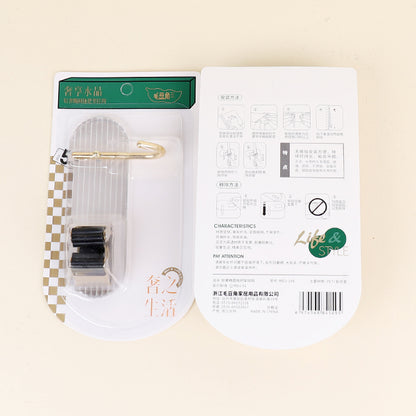 Model 149 Accessible Luxury Acrylic Elliptical Mop Holder Adhesive Hooks M.16 JPDB