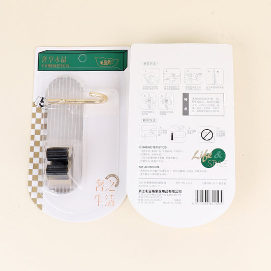 Model 149 Accessible Luxury Acrylic Elliptical Mop Holder Adhesive Hooks M.16 JPDB