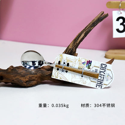 TF - 2107 304 Stainless Steel Medium - Sized Round Spoon (Like Bathing) M.66 JPDB