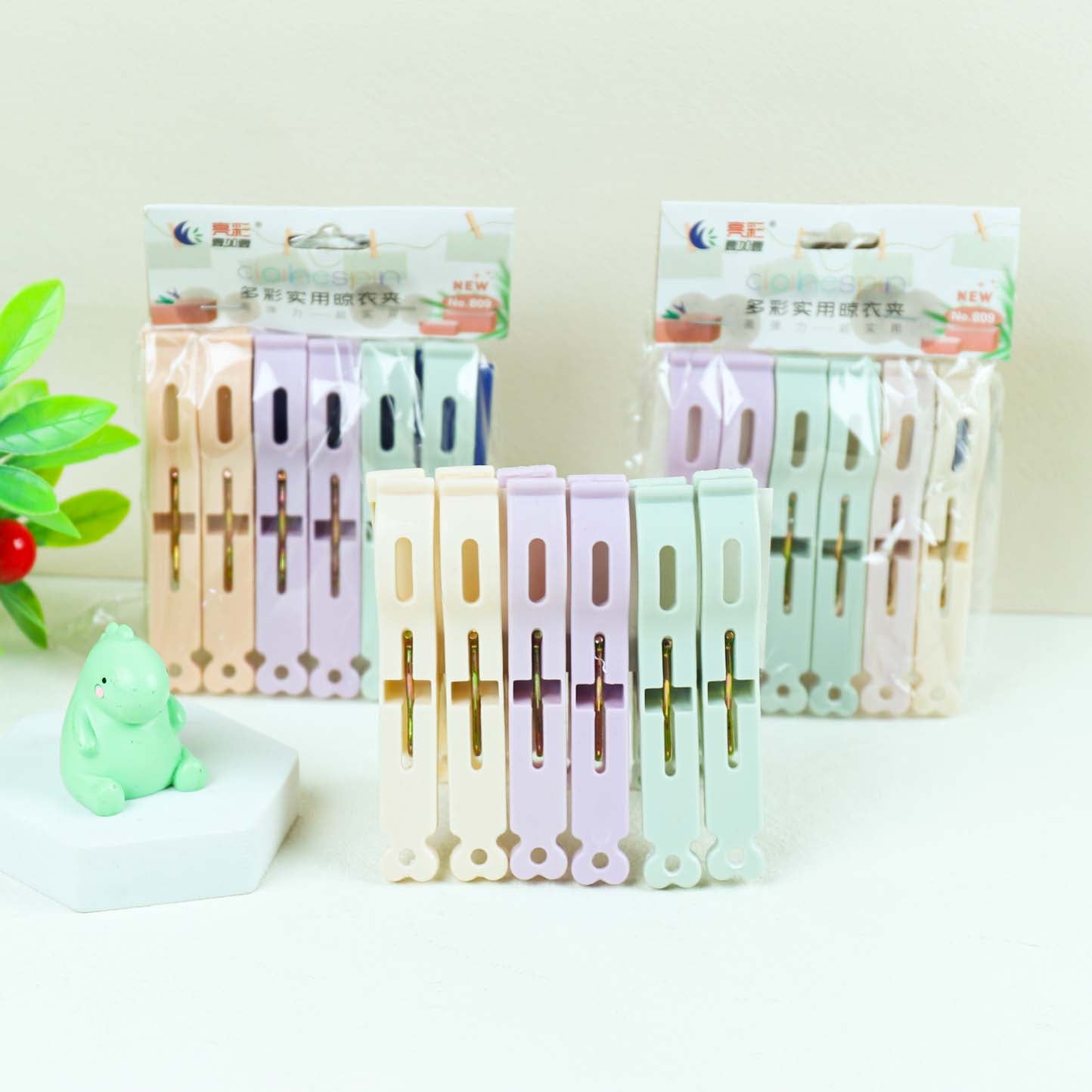 Liangcai 809 seis pinzas para la ropa M.15 