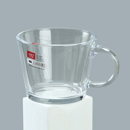 WW88 Milk Straight Mouth Glass Mug with Handle  M.17 M.65