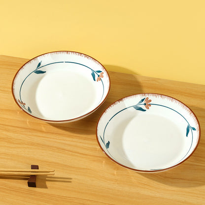 7.7 - inch Printed Marble - patterned Plate (Malt - themed) M.66 JPDB