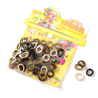 M42 Bucles de tela de rizo marrón para niños en bolsa (70 unidades)