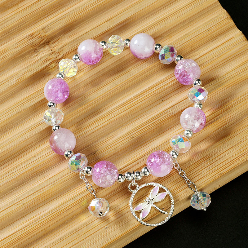 Milk Cap Cracked Dragonfly Bracelet  M.43