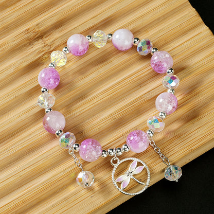 Milk Cap Cracked Dragonfly Bracelet  M.43