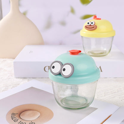 Cartoon - themed Chubby Glass Water Cup (210ml) M.17