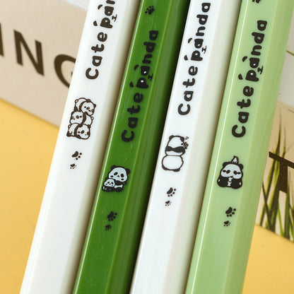Bolígrafos de gel cuadrados con temática de pandas encantadores (paquete de cuatro). Estos bolígrafos, inspirados en adorables pandas, tienen una curiosa forma cuadrada que hace que escribir sea divertido y elegante. M.82