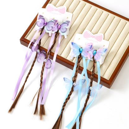 M42 Boxed Hair Extensions Braid with Butterfly Clips for Kids