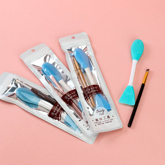 8011 Double-ended Face Mask Brush + Eyeshadow Brush Set M.50