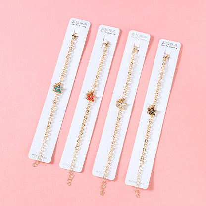 Colorful Star-Moon Alloy Bracelet  M.43
