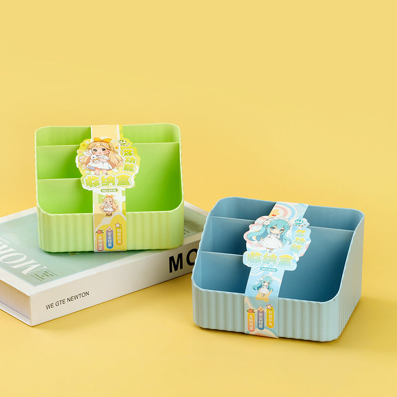 Xiaoniu Youchuang Storage Box PT040 3-Compartment Food-Grade PP Desktop Organizer M.67
