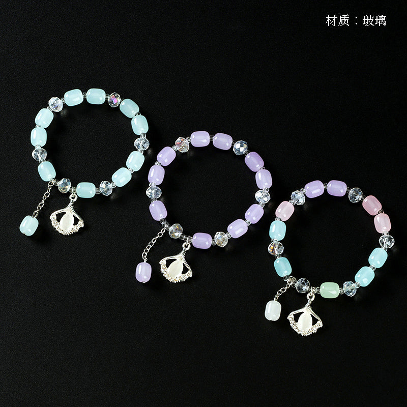 Fresh Diamond-Accented Cat's Eye Crystal Bracelet  M.43