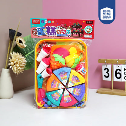 6056-1 Pretend Play Plate Cake M.09