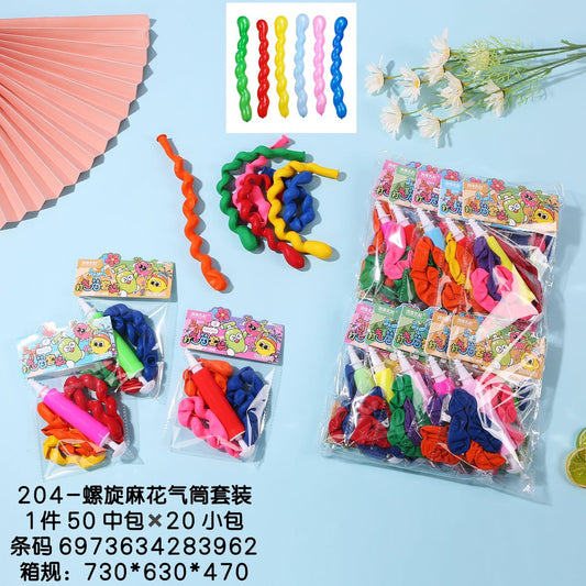 M.11Hanger long air pump + spiral twist balloon