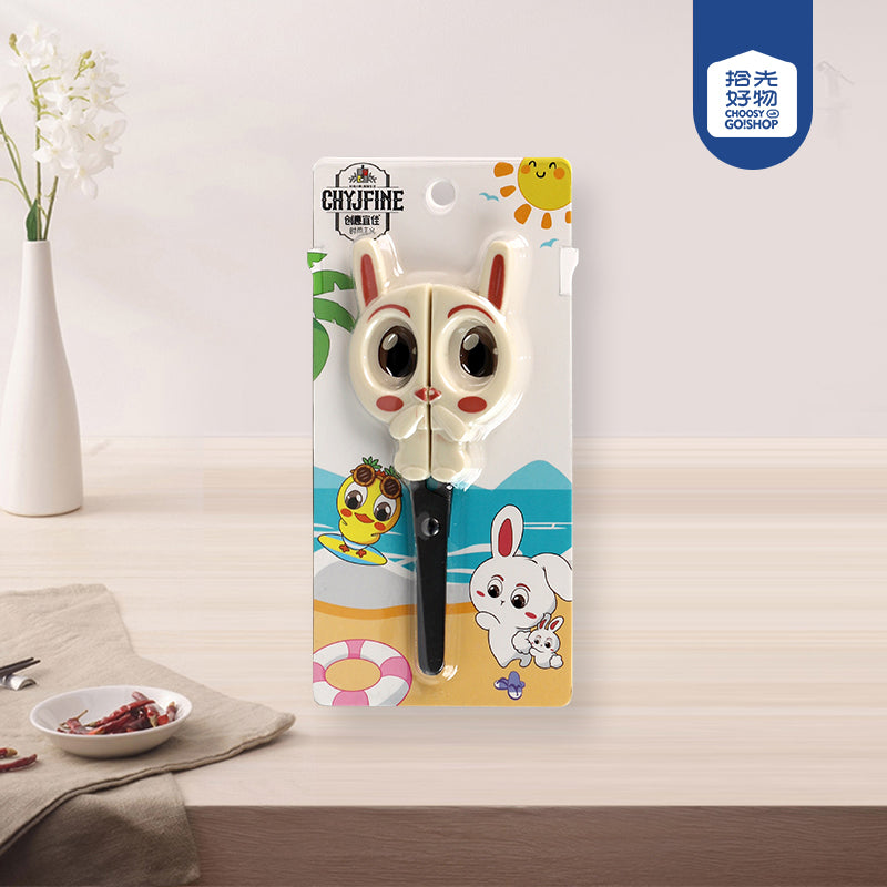 TF-536 Cute Rabbit Cartoon Kids Scissors with Round Tip M.35 JPDB