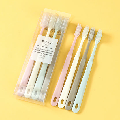 4018 Small Head Soft Bristle Toothbrushes, 4-Pack, Gentle on Gums, Color-Coded for Family M.14