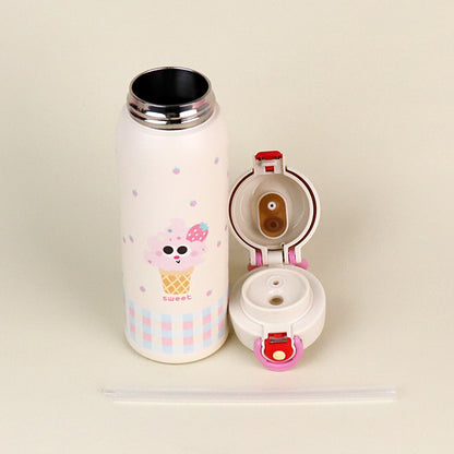 500ml Mengxiang Dual-drinking Gourd-shaped Vacuum Thermal Insulated Mug - Model YSM8651 M.26 JPDB