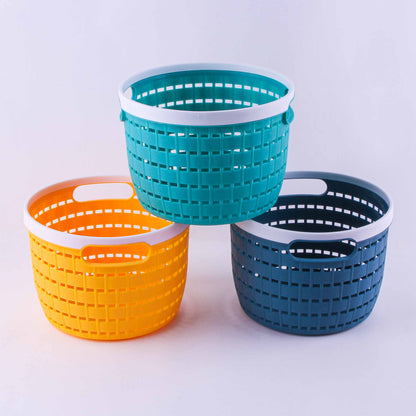 8300 Rattan Woven Round Storage Basket M.13