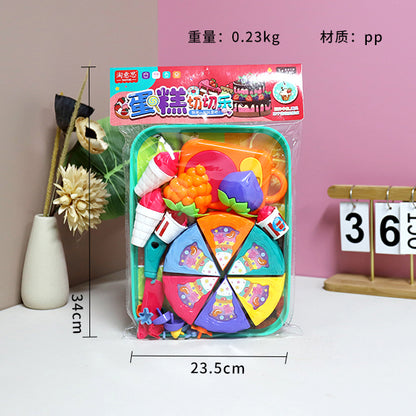 6056-1 Pretend Play Plate Cake M.09