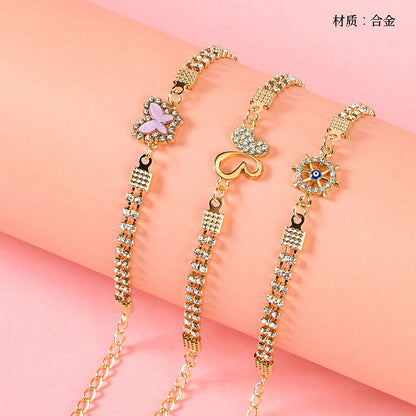 Two-Row Diamond-Accented Bracelet  M.43