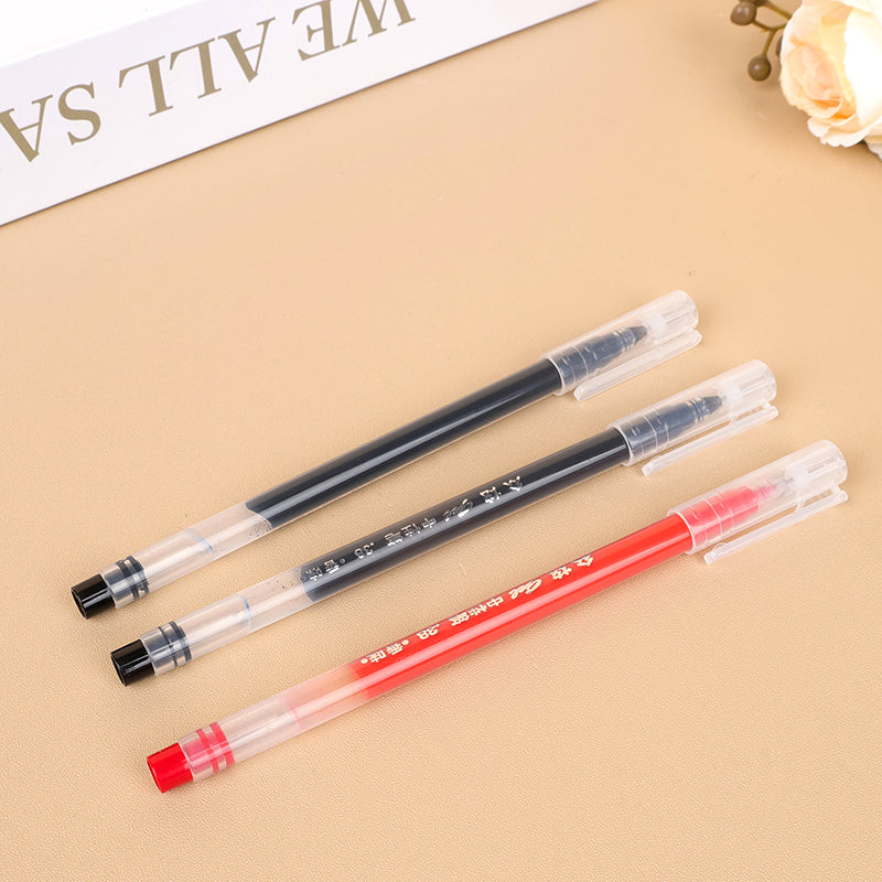 Zhongxuan 3 High - capacity Writing Gel Pens (2 Black and 1 Red) M.82