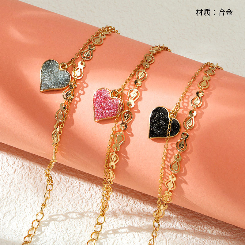 Simple Chain Pendant Bracelet  M.43