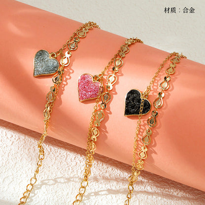 Simple Chain Pendant Bracelet  M.43