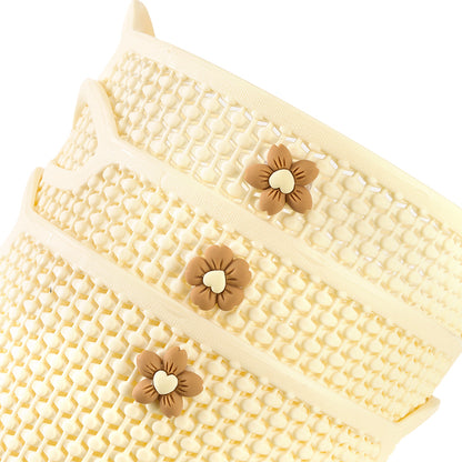 Yideluo 8282 Bead Curtain Round Storage Basket M.13