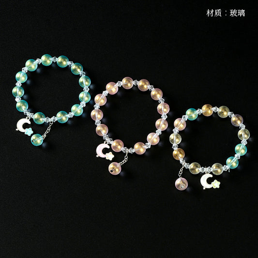 Internet-famous Pearlescent Star and Moon Bracelet  M.43