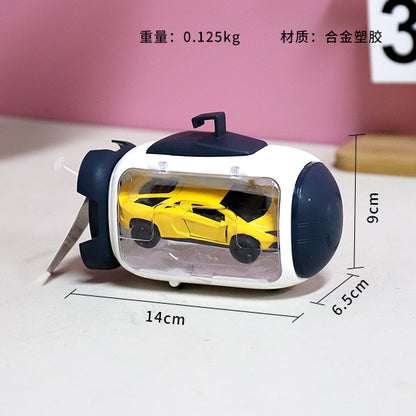 6036 Pull-back Alloy Cars (Racing Cars/Police Cars), Mixed Packaging - 36 Pieces with One Display Shelf as a Gift M.03 JPDB