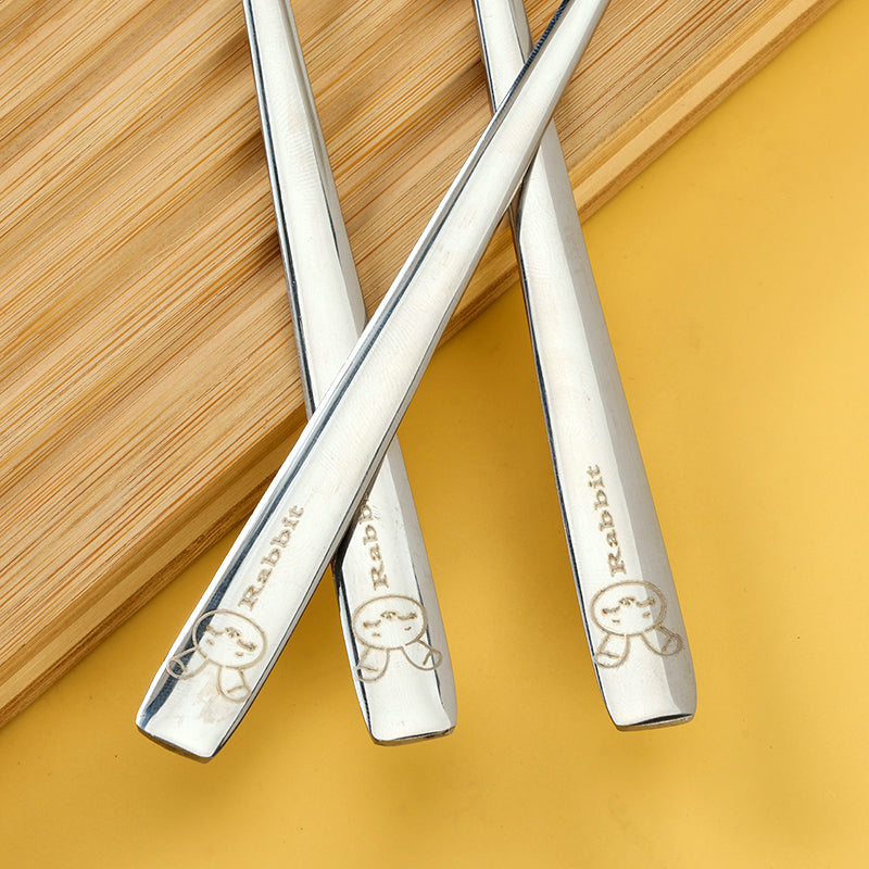 YLZ-7480 Rabbit-Shaped Square-Handle Iced Pointed Spoon M.66