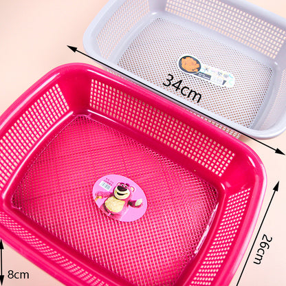 319 Square Storage Basket Thickened PP Material Large Capacity Home Organizer M.67