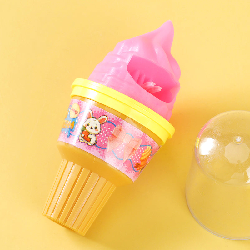 Cute Mini Torch Ice Cream Three - color Swirl Taste Portable Snack for Office M.71