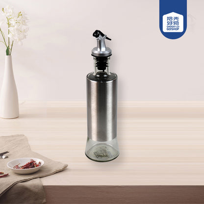 0025 "Rumengling" Themed Silver-Coated Glass Oil Bottle (300 mL) M.69 JPDB