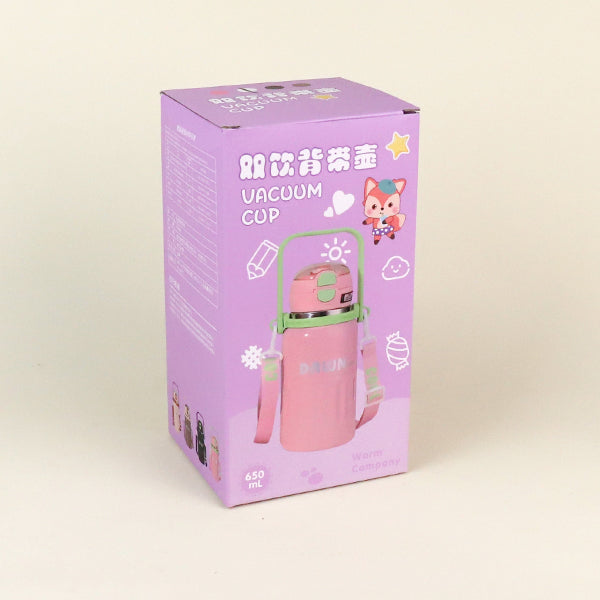 650ML Qianjue Dual-opening Vacuum Thermal Insulated Mug - Model QJ1032 M.26 JPDB