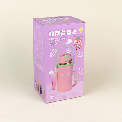 650ML Qianjue Dual-opening Vacuum Thermal Insulated Mug - Model QJ1032 M.26 JPDB