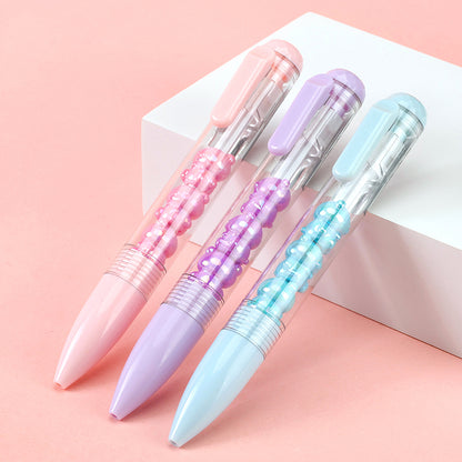Adorable JS - Z28 Teddy Bear - Bead Click - action Gel Pen! With teddy bear - shaped beads, it brings a sweet and charming feel to writing. M.82