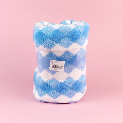 M.25 JPDBModel 8336 Coral Fleece Rhombus Lattice Piped Bath Towel