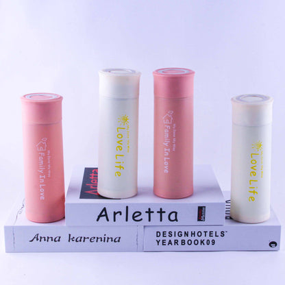 Health - friendly Portable Glass Cup with Plastic Shell M.17