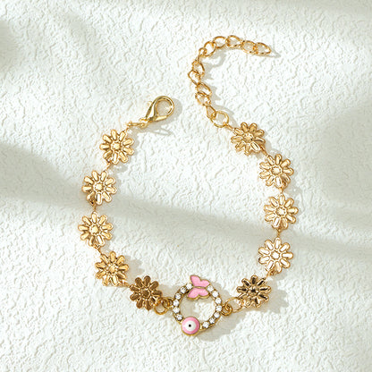 New Style Chain Flower Charm Bracelet  M.43
