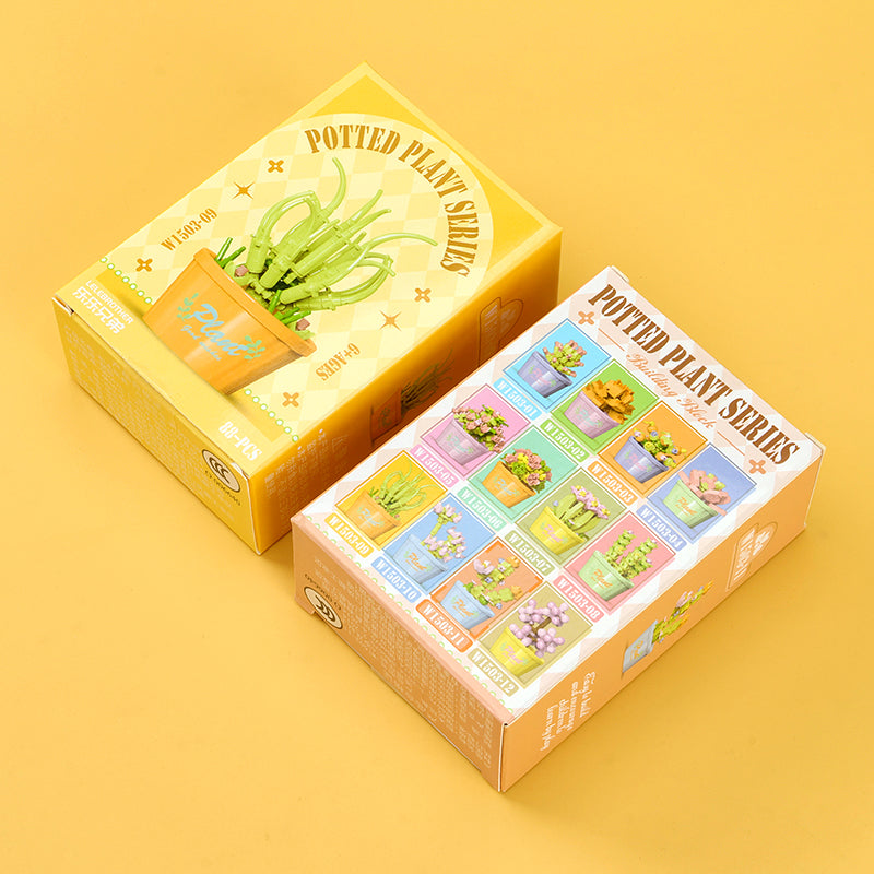 1503 Succulent Potted Plant Building Blocks M.02