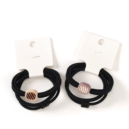 M42 3 Crystal-Studded Accessory Set with Hair Ties - Sparkly & Durable for Daily Hairstyling