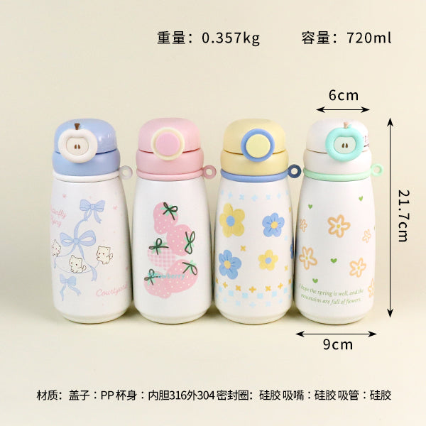 B-2058 Flower Sea Breeze Vacuum Insulated Mug (720ml) M.26 JPDB