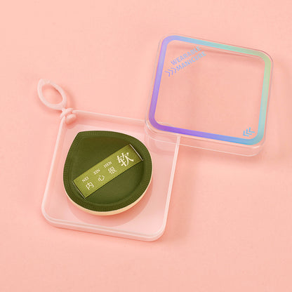 Cojín de malvavisco con diseño de caja cuadrada y borde brillante M.50 