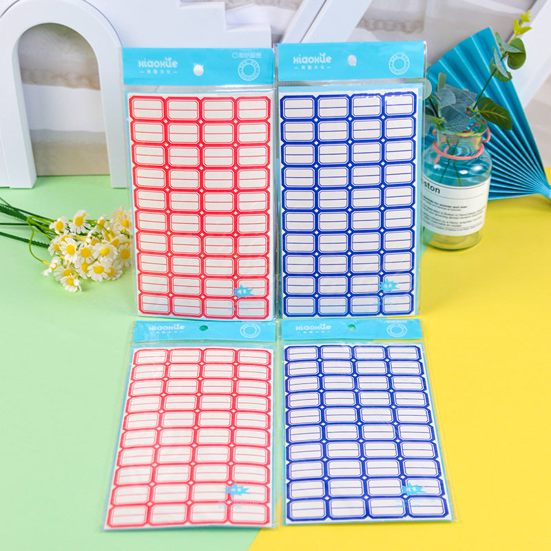 Xiaoxue Label Paper 4 Pieces Per Row 50*30mm 70g Waterproof 1000 Sheets/Roll for Office M.81