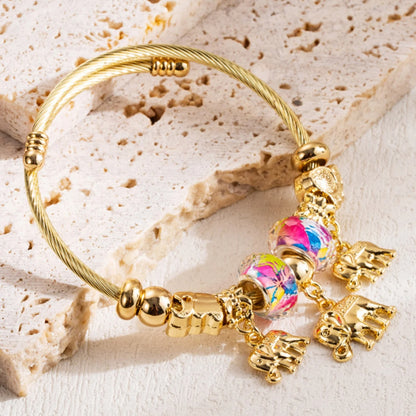 New DIY Beads Bracelet 1103865033-ZT9142-Golden
