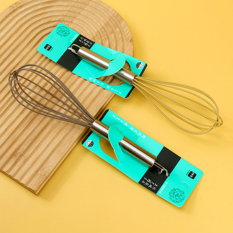 Silicone Egg Beater with Stainless Steel Handle M.69 JPDB